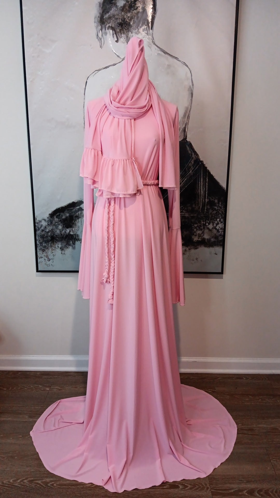Double Bell w/ Ruffled shayla and braided belt